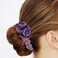 4 PCS Rose Flower Lace Hair Scrunchies Ties Elastics Bands Hairbands Ponytail Holders Floral Headbands Stretchy Elastic Hair Band Scrunchy
