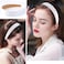 Satin Headbands for Women Girls White Headband 1.18 Inch Wide Thin Hard Headbands Non Slip Ribbon Hair Bands Plain Headbands for Crafts DIY Costume Holiday Hair Accessories Gifts
