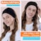 RITOPER Black Workout Head Bands for Women's Hair, Buttery Soft Non Slip Wide Thick Headbands Hair Bands for Women's Hair, Solid Headband for Fashion, Yoga, Running, Spa Day, Sports, Travel