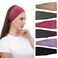 RITOPER Wide Thick Headbands for Women Non Slip, Soft Cotton Head Bands Boho Hair Bands for Women's Hair, Fashion Headbands Head Wraps for Workout, Yoga, Running, Spa Day, Party, Travel, Wigs