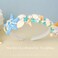 Brishow Blue Starfish Headband Seashell Hair Band Pearl Turquoise Beach Wedding Hair Accessories for Women