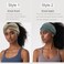 Extra Wide Headbands For Women 7'' Large Headband Twist Head Bands Women's Hair Band Stretchy Turban Styling Accessories 8 Pack