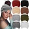 Extra Wide Headbands For Women 7'' Large Headband Twist Head Bands Women's Hair Band Stretchy Turban Styling Accessories 8 Pack