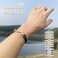 Brown Bracelet Hair Ties No Damage for Women, Cute Elastic Ponytail Holders with Gold Jewelry,Curly Hair Scrunchies Hair Bands Stretchy Hairties Accessories for Girls Gifts (DK Brown)