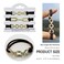 Brown Bracelet Hair Ties No Damage for Women, Cute Elastic Ponytail Holders with Gold Jewelry,Curly Hair Scrunchies Hair Bands Stretchy Hairties Accessories for Girls Gifts (DK Brown)