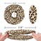 19 Momme 100% Pure Mulberry Silk Leopard Scrunchies for Women Girls, No Damage Elastic Large Hair Ties, No-Slip Ponytail Holder Hair Bands, Rubber Band Hair Accessories (Leopard Print)