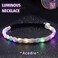 Light Up Rhinestone Headbands Led Glowing Hair Band Crystal Forehead Head Chain Sparkly Rave Party Costume Hair Accessories for Women and Girls (Sliver)