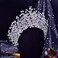 ULAPAN HP376 Silver Rhinestone Wedding Headpiece for Women Handmade Bridal Headband Hair Accessories
