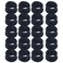 XIMA Black Nylon Hair Bands for Women, Seamless Thick Black Hair Band, Elastic Hair Ties no Damage Ponytail Holder - Soft Hair Bands For Women Girls Wrist Strap Bracelet Pack of 20