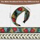 EBOOT 4 Pieces Boho Headband for Women Embroidery Wide Hair Band Bohemia Floral Knotted Wide Headbands Vintage Ethnic Style Girls Accessories(Classic Pattern)