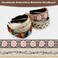 EBOOT 4 Pieces Boho Headband for Women Embroidery Wide Hair Band Bohemia Floral Knotted Wide Headbands Vintage Ethnic Style Girls Accessories(Classic Pattern)