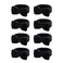 Casoty 8 Pcs Black Hairband, Soft Coral Fleece Skincare Headbands for Women Makeup, Hair Band for Washing Face, Makeup Headband for Face Washing Shower Skin Care Yoga, Bow Headbands for Adults