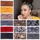 XTREND 12 Pcs Women's Headbands Twisted Cross Elastic Head bands Yoga Workout Non-Slip Sweat Soft Headband Solid Color Simple Versatile Hair Accessory Scarf