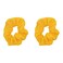 Set of 2 Solid Scrunchies (Yellow)