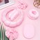 AOPRIE SPA Headbands for Washing Face Makeup Scrunchies Hair Tie Hair Band Women Facial Head Band Wrist Towel Wraps For Shower Face Mask Pink, 6 Pack