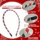 AIDVPOD Christmas Day Headband Glitter Hair Band Colorful Rhinestone Headband - Sparkling Hair Accessory Christmas Day Party Delicate Hair Hoop