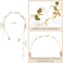 AHONEY Flower Headband for Women Girls Hair Vine Gold Leaf Boho Headband Wedding Fairy Accessories Headpiece Bridal Crown (Floral)