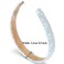 LONEEDY 3 Pack Glitter Sequins Sparkly Hard Headbands for Kids Wide Padded Hair Bands Fashion Cute Daily Accessories for Girls and Women (pink + sky blue + white)