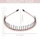 Framendino, 6 Pack Metal Head Bands Crystal Headband Teeth Comb Hairbands Hair Hoop Rhinestone for Women Accessories