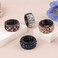 AUEAR, 4 Pack Rhinestone Hair Ponytail Holder Crystal Cuff Elastic Tie Band for Women Girls (Style D)