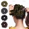 AUEAR, 4 Pack Volumizing Hair Scrunchie Hijab Volumizer Headwear Tie Ring Plain Big Hairbands for Women Girls (4 Colors)