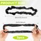 3 Pcs Adjustable Silk Hair Ties, Extra Long Silk Hair Scrunchies Non-Slip Black Headband for Women Highly Stretchable Fixed Satin Hair Band Suitable for Thick Curly Hair Natural Curls Fluffy Ponytails