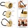 Framendino, 3 Pack Ponytail Hair Ties Elastic Holder Metal Circle Cuff Clips Headwear Band Rope Accessories for Women