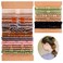 Hair Tie Bracelets Boho Hair Ties for Women, 32 Pcs Cute Dual-Use Bracelets Hair Ties 5 Styles, Braided Boho Elastic Hair Ties Bands Accessories for Thick Thin Hair Ponytails Holders No Damage