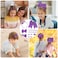 20 Pieces Bow Hair Accessories Set Bow Hairpin Bow Hair Clips Rubber Band Bow Headband Bows Ribbon for Girls Kids (Purple)