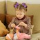 20 Pieces Bow Hair Accessories Set Bow Hairpin Bow Hair Clips Rubber Band Bow Headband Bows Ribbon for Girls Kids (Purple)