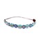 Jilukibo Fashion Handmade Crystal Rhinestone Beads Headband, Retro Style Elastic Hairband Jewelry Hair Accessories Headwraps for Women Brides (Blue)