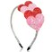 Ecuupas Valentine&rsquo;s Day Headbands Heart Headband Sparkling Glitter Hairband Valentine Party Birthday Hair Accessories for Women Girls Red Sliver Glitter Love Heart Design Head Wear Gifts