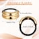 4Pcs Gold Hair Ties, Ponytail Cuffs for Women Metal Hair Holder, Elegant Durable Elastic Hair Jewelry Band Accessories for Party Dating Daily Wear Work