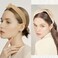 2 Pieces Straw Knotted Headbands for Women, Top Knot Headband Boho Wide Head band Twist Woven Headwear Summer Beach Rattan Hair Accessories Raffia Holiday Hair Hoop for Girls Women (Off-white &amp; Beige)