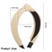 2 Pieces Straw Knotted Headbands for Women, Top Knot Headband Boho Wide Head band Twist Woven Headwear Summer Beach Rattan Hair Accessories Raffia Holiday Hair Hoop for Girls Women (Off-white &amp; Beige)