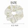 12 Pcs Satin Silk Scrunchies, Soft Hair Ties, Fashion Hair Bands, Hair Bow Ropes, Elastic Ponytail Holders, Hair Accessories for Women and Girls (4.3 Inch, Beige)