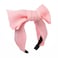 Bow Headband Hair Accessories Sweet Pink Headbands for Women Girls Pink Headband Detachable Valentine's Day Hair Bands 1 Pcs (Sweet Pink)