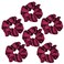 Sufermoe 6 Pcs Satin Silk Hair Scrunchies (4.3 inch), Wine Red, Hair Accessories for Women and Girls
