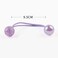 3 Pairs Acrylic Hair Accessories: Double Ball Hair Bands, Elastic Ponytail Holders, Bubble Hair Circles for Women and Girls