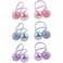3 Pairs Acrylic Hair Accessories: Double Ball Hair Bands, Elastic Ponytail Holders, Bubble Hair Circles for Women and Girls