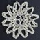 Teensery Hair Bun Cover, Elastic Handmade Crochet Pearl Rhinestone Hair Snood Hair Net Hair Accessories for Women and Girls, Ballet Dance Skating (White, 1 Count)