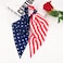 4th July Hair Scrunchies for Women Girls American Flag Hair Tie Scrunchie Elastics Independence Day Hair Bands Hair Accessories