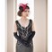 1 Pcs 1920s Flapper Headpiece Red Feather Headband Roaring 20s Gatsby Hair Accessories (Red)