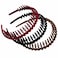 Teensery 6 Pcs Velvet Comb Headbands Long Tooth Wavy Hair Bands Non-Slip Hair Hoop Headwear Hair Accessories for Women and Girls