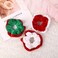 3PCS Christmas Hair Scrunchies Velvet Christmas Hair Ties Red Green White Elastic Hair Bands Hair Accessories Christmas Ponytail Holders for Girls Kids Women Birthday Xmas Gifts