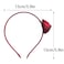 Burgundy Valentine's Day Headbands for Women Girls Rose Hair Band Romantic Hair Accessories Elegant Hair Hoop Headdress for Valentine's Party Birthday Wedding Gift 1PCS (Wine Red)
