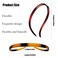 6 Pcs No Pressure Flex Plastic Glasses Headbands for Glasses Wearers No Slip Comfortable Sunglasses Hair Bands for Women's Thin Hair No Headache Teeth Comb(Black, Light Brown, Dark Brown)