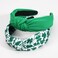 Ardorchid St.Patrick's Day Headbands Irish Green Leaf Shamrock Hair Accessories for Women Girls Gifts Twist Knot Hairbands Celebration Party Headwraps