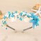 GORTIN Starfish Bride Wedding Headband Sea Shell Headpiece Turquoise Pearl Bridal Hair Accessories for Women and Girls