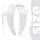 Chuangdi 12 Pieces Plastic Headbands Wide Hard Plain Craft Headband Plastic Hairband for DIY Hair Accessories Women(2 Inch,White)